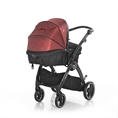 Combi Stroller ADRIA with pram body BLACK&RED